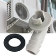 thumbnail image 4 of 4Pcs Plastic Air Conditioner AC Drain Hose Connector Elbow Fitting & Rubber Ring Kit, 4 of 11