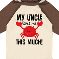 thumbnail image 4 of Inktastic Uncle Loves Me Childs Crab Boys or Girls Long Sleeve Baby Bodysuit, 4 of 5