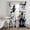 White,AshGray,Charcoal,Black, variant on Halloween Sheer Curtains 72 Inch Length 2 Panels Set, Horror Spooky Witch Bats Haunted-House Beige Voile Window Treatment Rod Pocket Curtains Sheers Drapes for Bedroom/Living Room/Kitchen 52"x72"x2