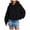 Black, variant on Xudanell Pullover Sweatshirts for Women Pullover Lightweight Sweatshirts Oversized Hoodies Long Sweatshirt Dark Green XXL