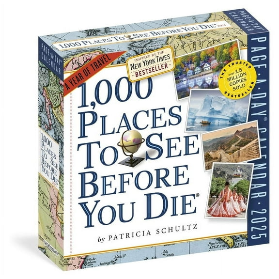 1,000 Places to See Before You Die Page-A-Day(r) Calendar 2025: A Year of Travel, (Paperback)