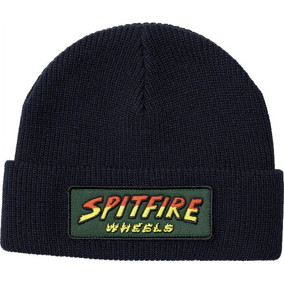 Spitfire Hell Hounds Patch Cuff Beanie Navy OneSize