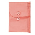 thumbnail image 5 of Men's Slim Fit Button Up Long Sleeve Solid Dress Shirt - Coral- M (15-15.5) 32/33 sleeve, 5 of 5