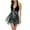 Black, variant on Edvintorg Women's Plus Size Printing Padded High Waist Swimdress Casual Sling Sexy Two Piece Bathing Suits Swimsuit Beachwear Modest Swimsuits for Women