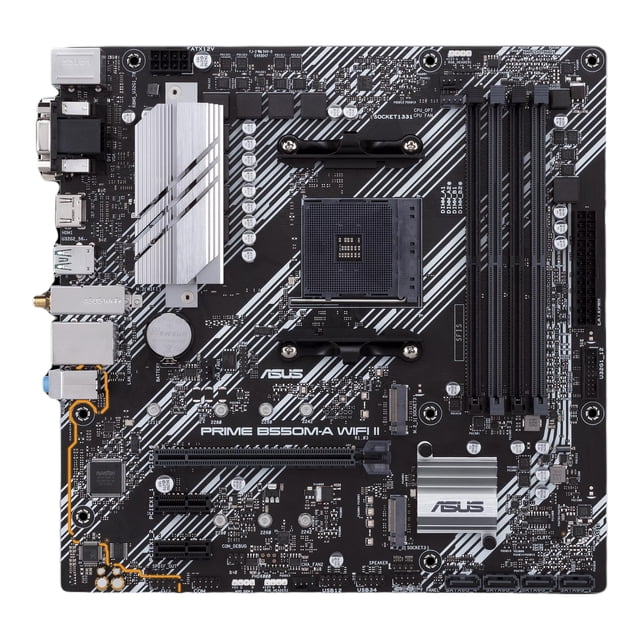 Tarjeta Madre Asus PRIME B550M-A WIFI ll AM4 DDR4 ATX VGA HDMI DVI DP