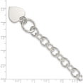 thumbnail image 5 of Sterling Silver Engraveable Heart Fancy Link Bracelet (7.5 X 17) Made In India qg1464-7.5, 5 of 5