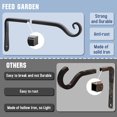 thumbnail image 4 of Soporte de pared para colgar plantas FEED GARDEN, 25 cm, 2 unidades, negro, 4 of 7