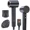 Black, variant on Black Ionic Hair Dryer with Diffuser, 1627W High Speed Blow Dryer, Lightweight Low Noise