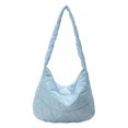 thumbnail image 2 of Bolsa de hombro acolchado para mujer acolchado de algodón informal Color sólido para el trabajo (Azul) Sywqhk Para Estrenar, 2 of 9