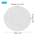 thumbnail image 2 of Uxcell 2" Diameter 304 Stainless Steel Perforated Sheet, 2 Pcs 0.06" Hole 19GA Expanded Metal Mesh Round Slices Plate Screen Decorative Meshes for Ventilation Grill Smoking, Silver Tone, 2 of 6