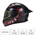 thumbnail image 3 of Casco de motocicleta de cara completa Rapid Street casco unisex adulto fresco, 3 of 8