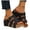 Black, variant on Women's Wedge Sandals Cork Footbed Open Toe Summer Platform Slides Mules Comfortable Wide Width Beach Walking Shoes Black Size 8.5