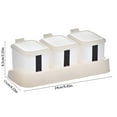 thumbnail image 4 of Press-Type Three Compartment Seasoning Storage Box Set - Food Grade Plastic Spice Organizer with Individual Lids and Spoons Flavor Separation Kitchen Essential, 4 of 6