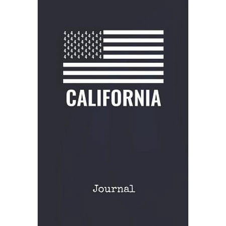 Us 1 California Journal: California American USA Flag US Bird - Blank Writing Journal - Patriotic Stars & Stripes Red White & Blue Cover - Dail Paperback ()
