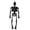 Black, variant on 15cm Realistic Human Skeleton Miniature Hanging Tabletop Decor for Halloween Party Home Display Classroom Educational Prop