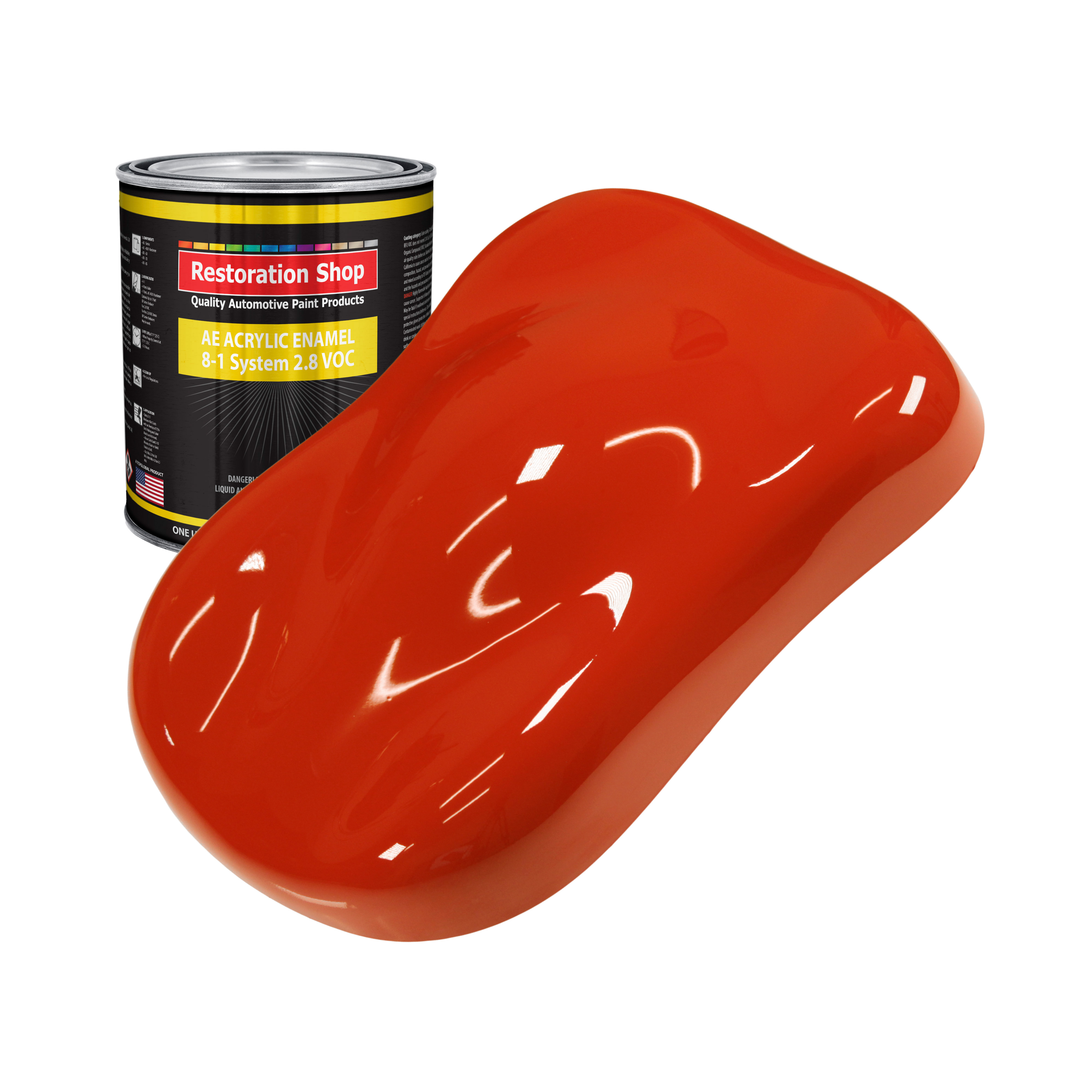 Restoration Shop Monza Red Acrylic Enamel Auto Paint Quart Paint