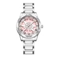 thumbnail image 1 of Binbond Reloj de Pulsera Casual de Cuarzo para Mujer con Eslabones de Acero Inoxidable, Multicolor, 1 of 8