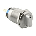 BETOR 19mm Selector Rotary Switch Latching 2 Positions 1NO 1NC 1224V