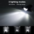 thumbnail image 3 of Eigraketly Nuevo bicicleta luces traseras delanteras bicicleta de montaña noche ciclismo faro USB LED advertencia de seguridad luz trasera accesorios Type6 NO6 Eigraketly OD0460-01, 3 of 6