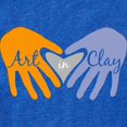 thumbnail image 2 of CafePress - Art In Clay / Clay Heart And Hands - Cute Infant Baby Football Bodysuit, 2 of 3