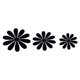 thumbnail image 3 of 3D Flower Wall Stickers 12-Pack Black - Self-Adhesive Wall Decor for Home, 3 of 4