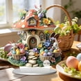 thumbnail image 3 of Decoraciones de Pascua, adornos de Pascua, regalos de Pascua, lindos conejos de Pascua, acrílico 2D, decoración de escritorio para el hogar, letrero decorativo., 3 of 5