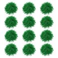 thumbnail image 1 of Unique Bargains Cheerleading Pom Poms with Handle Metallic Foil Cheering Hand Flower, Green 12 Pack, 1 of 6