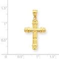 thumbnail image 2 of Beautiful 10k Fleur de Lis Cross Pendant, 2 of 2