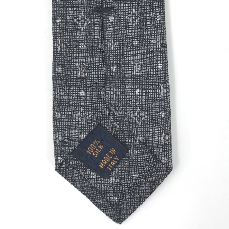Vintage Louis Vuitton Paris LV Logo Blue Men's Neck Tie 100% Silk