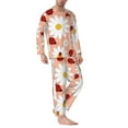 thumbnail image 3 of Kll Daisy And Ladybug Sleepwear Mens Flannel Pajamas,Long Cotton Pj Set, 3 of 9