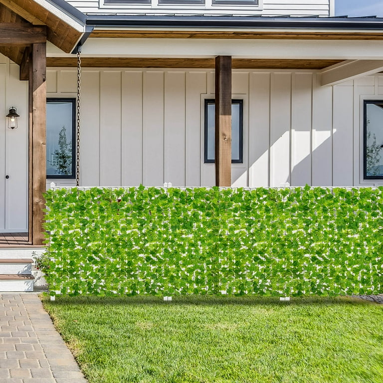 Total Tactic HZ10265 120 x 40 in. Artificial Ivy Privacy Faux Vines Covering Fence