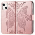 thumbnail image 2 of iPhone 13 Case, Wallet Folio Case Magnetic Closure RFID Blocking Card Slots Kickstand Shockproof Case for 2021 iPhone 13,Rosegold, 2 of 6
