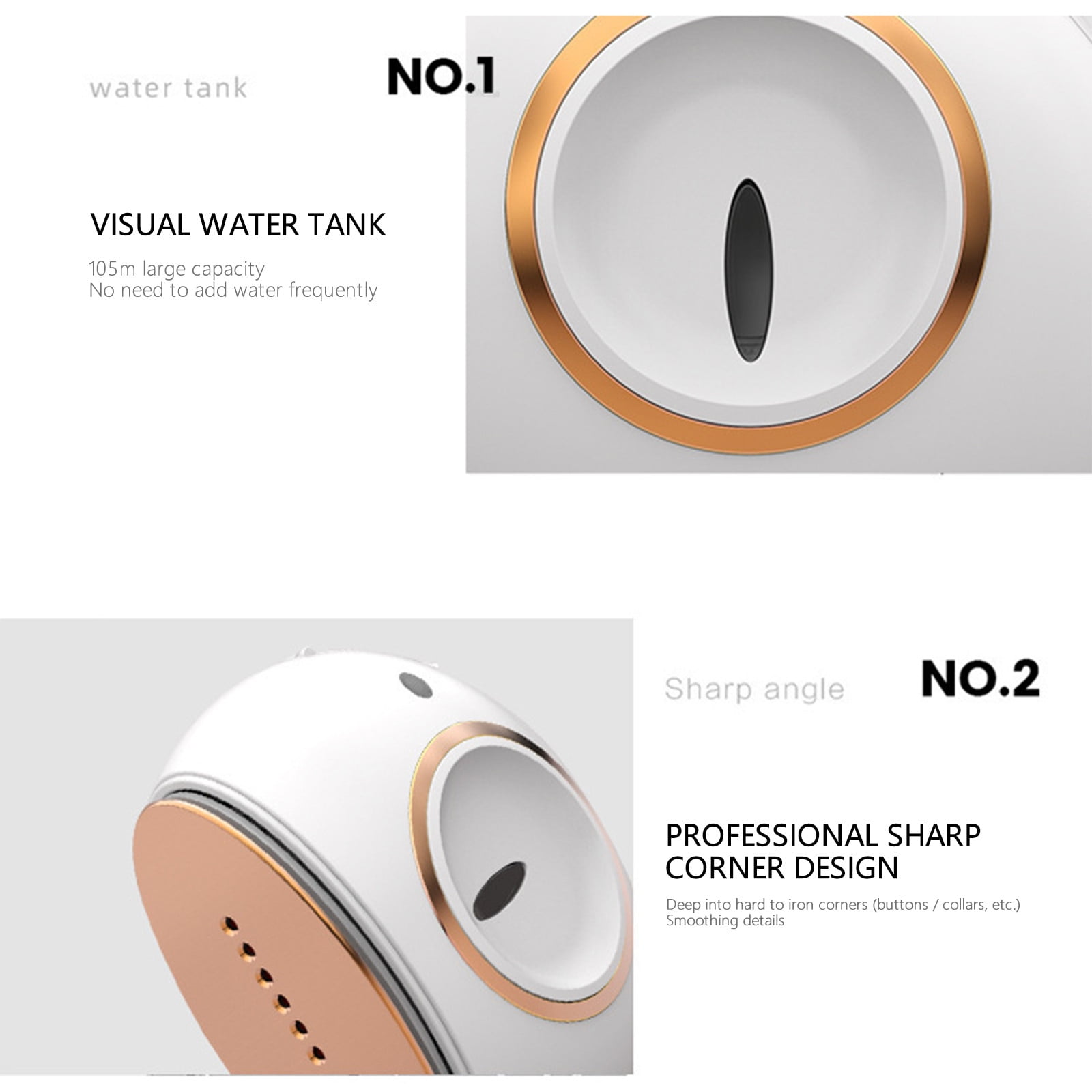 Wovilon Home Appliances Upgrade Portable Mini Ironing Machine, Handheld Steam Iron, Travel Garment Steamer for Fabric Clothes,Good for Home and Travel