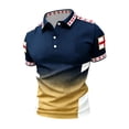 thumbnail image 3 of 2026 Soccer Cup Jersey for Men, Polo Collar Short Sleeve England Rose & Gold Ball Graphic Top - Breathable Fan Shirt for Match Day & Casual Wear Blue L, 3 of 4