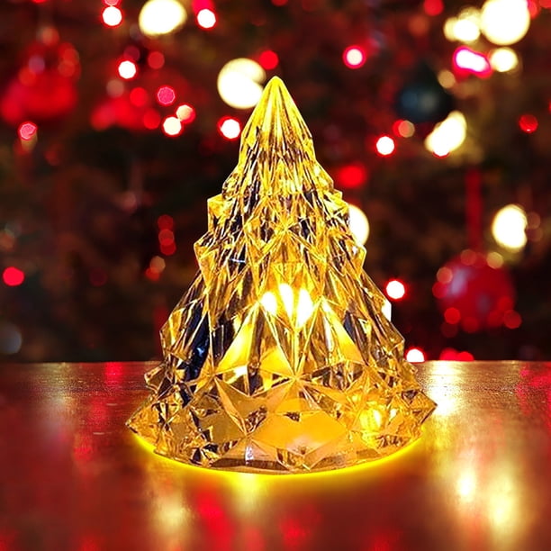 XWSHYW Decoraciones para El Hogar Luces de Iceberg Navideñas, Decoraciones de Diamantes de Cristal, Decoraciones para Restaurantes, Luces de Noche Led para Árboles de Navidad
