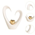 thumbnail image 4 of Escultura de corazón, figura decorativa, colección de cerámica, estatua moderna, adorno de mesa para sala de estar, gabinete, regalo de cumpleaños Alto, 4 of 8