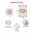 thumbnail image 7 of Spring Floral Kitchen Dish Towels for Drying Dishes Set of 3, Watercolor Easter Eggs Wreath Plants Beige Waffle Weave Microfiber Hand Tea Bathroom Towels Quick Dry & Absorbent Towel 12x12, 7 of 7
