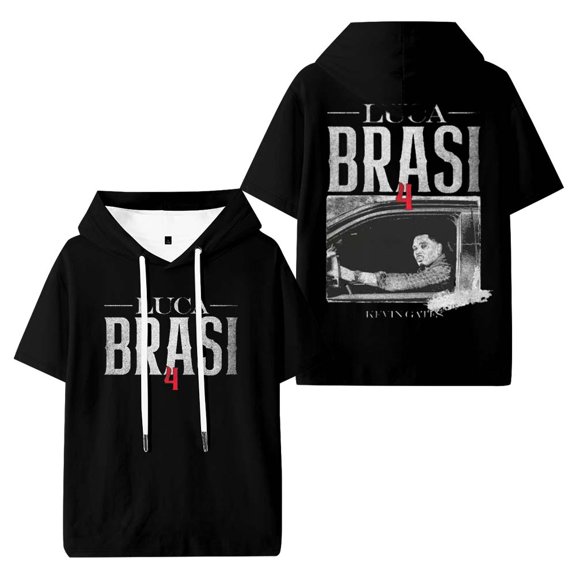 Kevin Gates Luca Brasi 4 Merch Hooded T-Shirts Women Men Short Sleeve Tee Casual Fashion Clothes