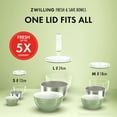 thumbnail image 4 of ZWILLING Fresh & Save BOWLS Vacuum Bowl Lid M / 18 cm, White, 4 of 10