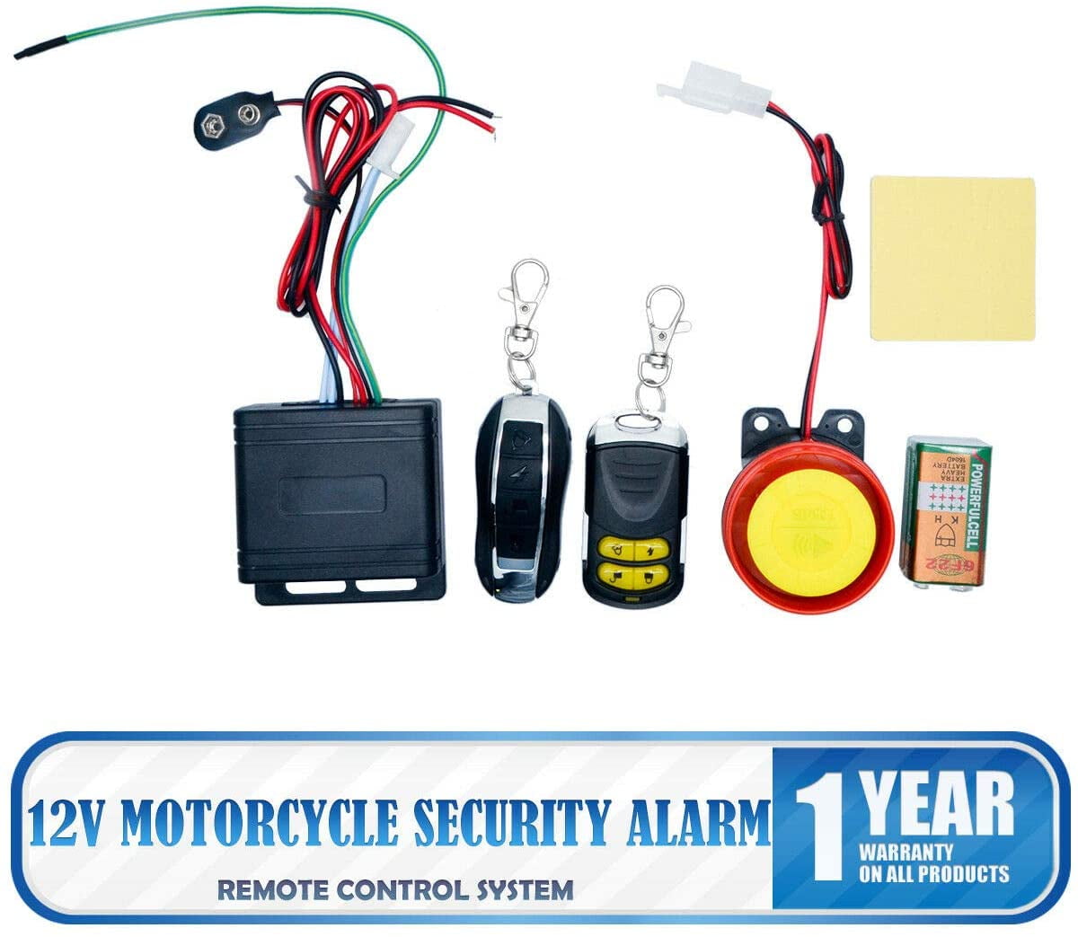 Details about   2-Way Security Alarm System Unique Anti-theft Remote Control Engine Motor Parts 