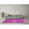 thumbnail image 3 of Ahgly Company Indoor Round Abstract Pink Modern Area Rugs, 8' Round, 3 of 4