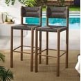 thumbnail image 1 of Modway de 2 Tabouret de Bar pour Mobilier de Patio Extérieur Parkland, Noyer, 1 of 12