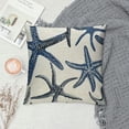 thumbnail image 2 of Chilfamy Navy Blue Starfish Pillow Covers Beach Ocean Coastal Decorative Square Pillow Cases Summer Nautical Cushion Case Home Decor for Sofa Couch Bedroom Outdoor, 2 of 5