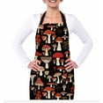 thumbnail image 2 of Yehwow Mushrooms and Field Plants Bib Apron For Kitchen BBQ Gardening With Adjustable Neck Strap 27x31 Inch, 2 of 4