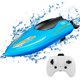 thumbnail image 1 of 2.4GHz Fast RC Boats Mini RC Boats Juguetes acuáticos para piscinas y lagos (Azul) Likrtyny libre de BPA, 1 of 9