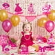 thumbnail image 5 of Decoraciones de fiesta Tarklanda Pink Girls para cumpleaños, paquete de 12, 5 of 7