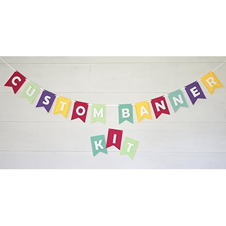 Custom Banner Kit Bunting Letters Laser Cut Felt Customizable