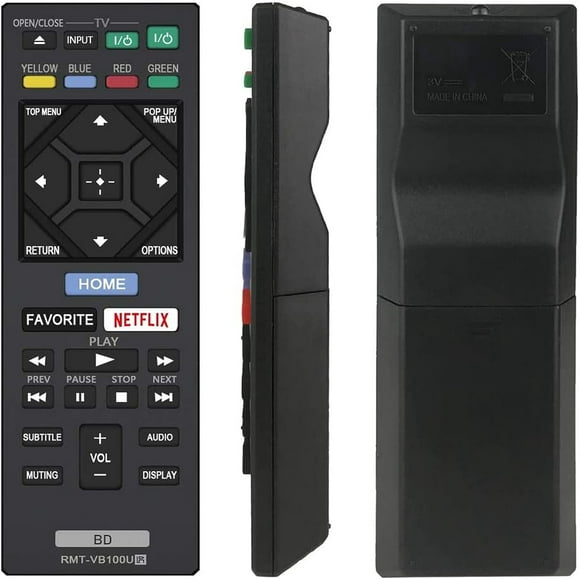 RMT-VB201U Replaced Remote Control fit for Sony Blu-Ray BD Disc DVD Player DP-BX370 BDP-S3700 UBP-X700