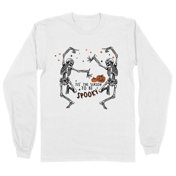 Spooky Tis the Season Long Sleeve Shirt Unisex Large White
