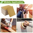 thumbnail image 6 of Unique Bargains Universal 4.49Inch x 5.51Inch 400 Grit Sanding Discs Hook & Loop Sanding Sheets Brown Corundum 100 Pcs, 6 of 6